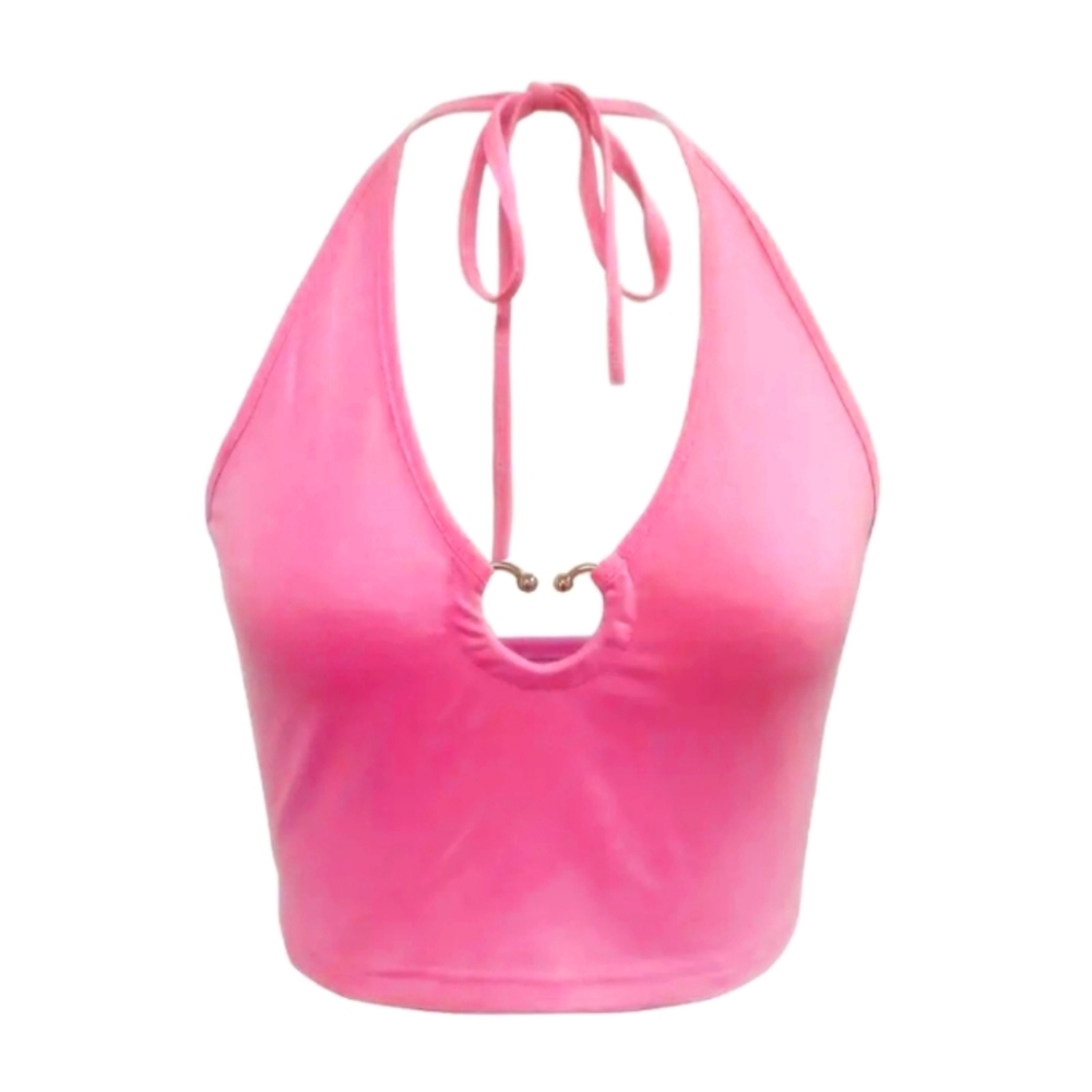 NWT Shein Curve Pink Halter Top - 2XL
